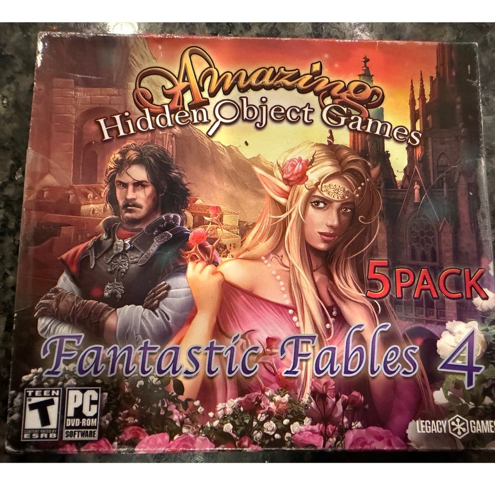 Legacy Games Fantastic Fables 4 PC 5 Pack Hidden Object Mystery Puzzle Games NEW